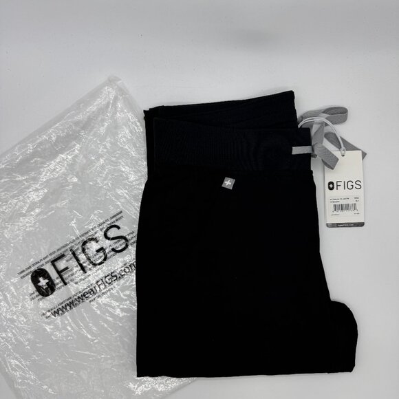 BRAND NEW WITH TAGS FIGS Women's REGULAR BLACK Zamora Jogger Scrub Pants - Picture 7 of 14